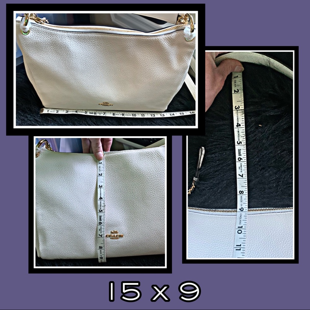 Large Leather COACH Handbag - Picture 6 of 8